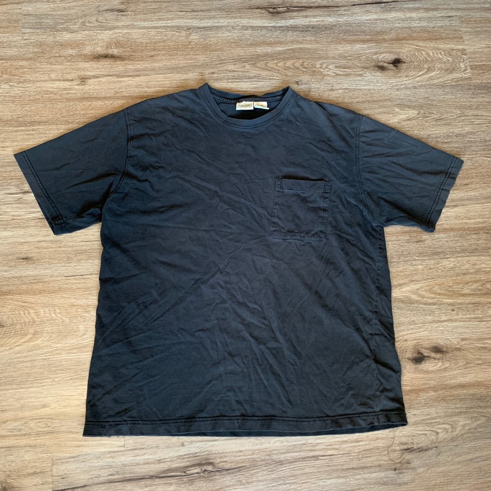 Vintage 90s St. Johns Bay Mens XL Cotton Short Sleeve Pocket T-Shirt Heavyweight